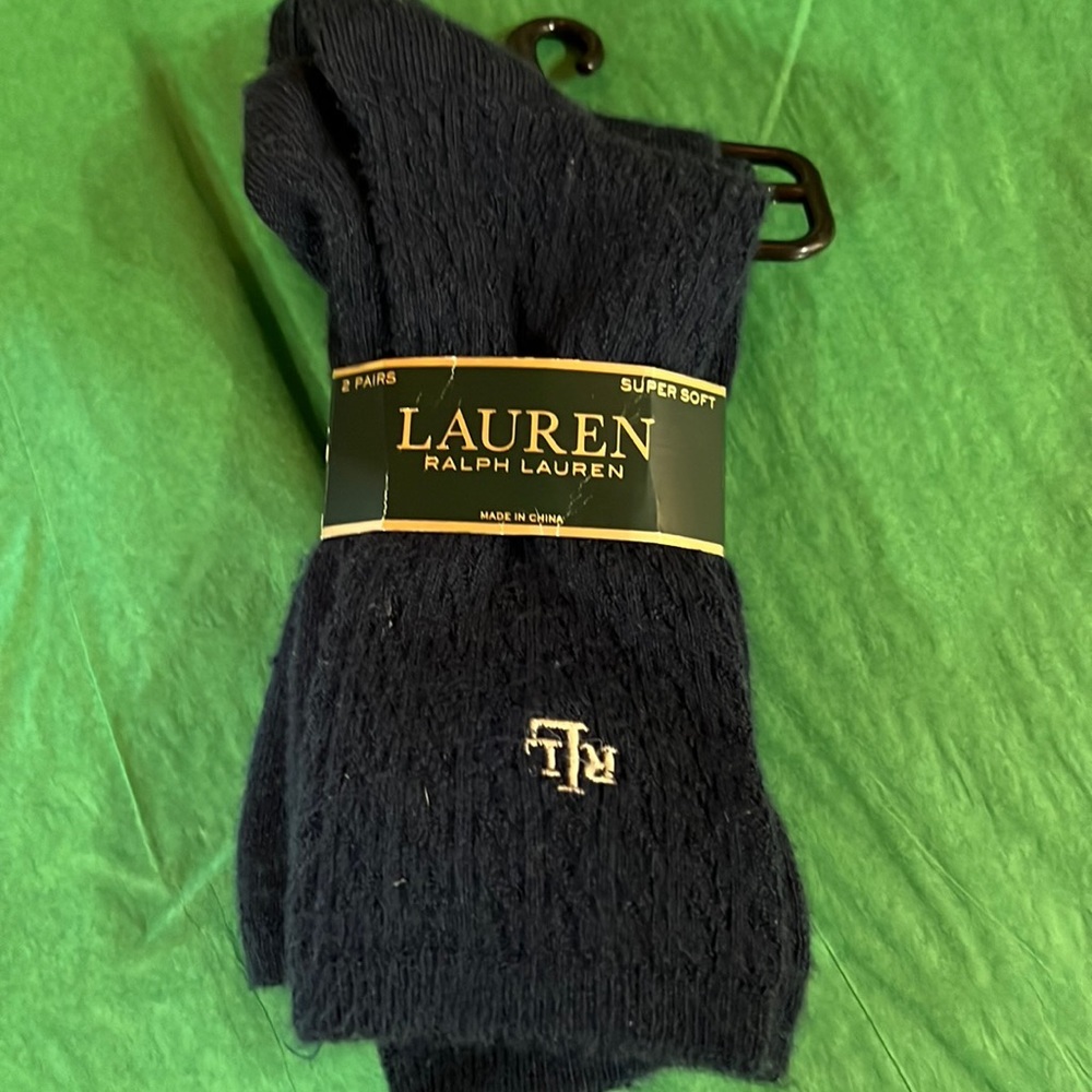 Mens Ralph Lauren dress socks 2 pair new
